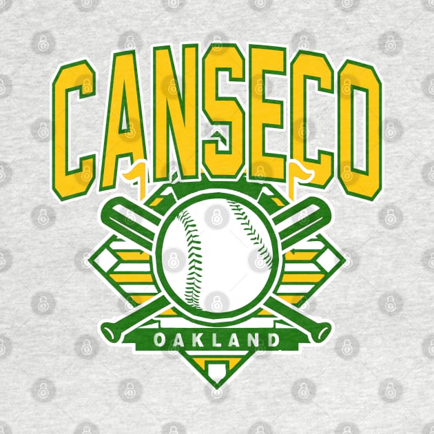 Vintage Oakland Baseball Canseco by funandgames